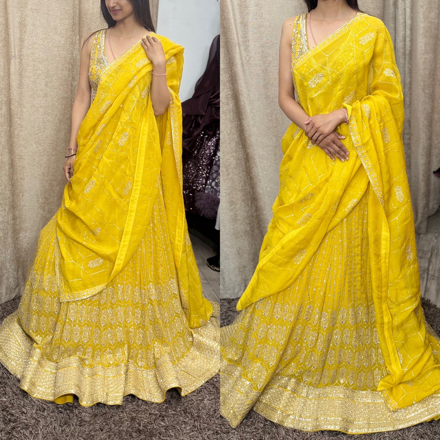 Embroided Lehnga (MADE TO MEASURE AVAILABLE)