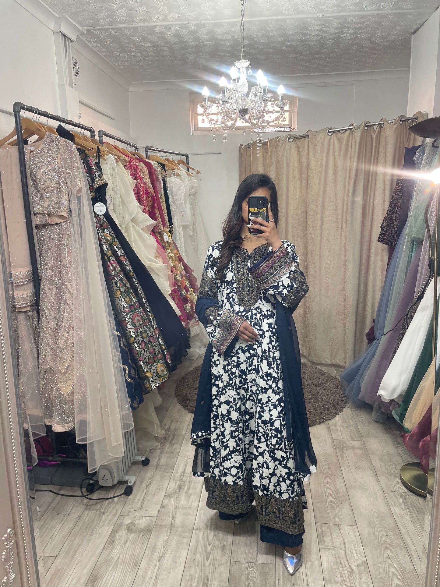Anarkali Style Suit in cotton