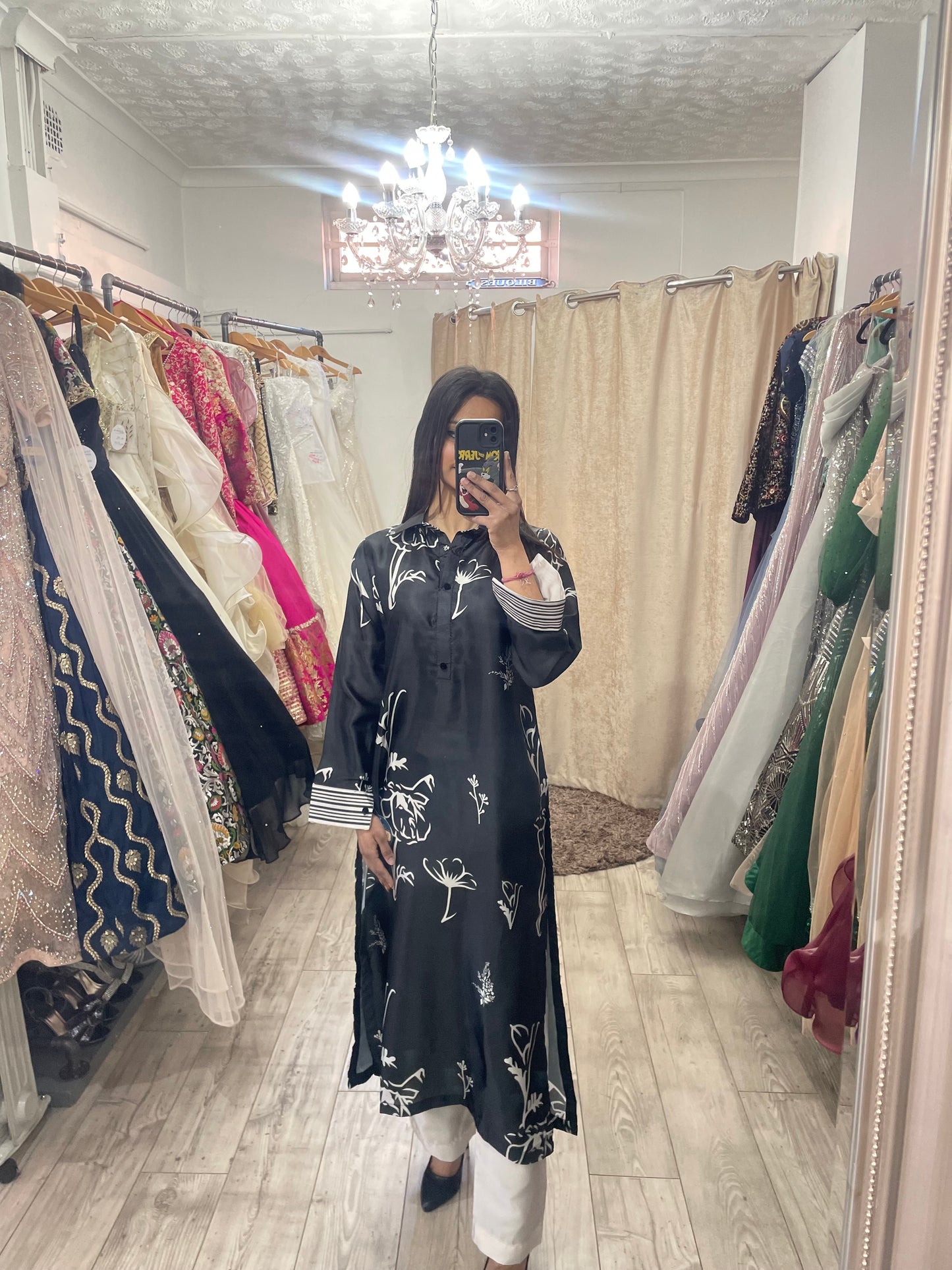 Satin Kurta With Trouser