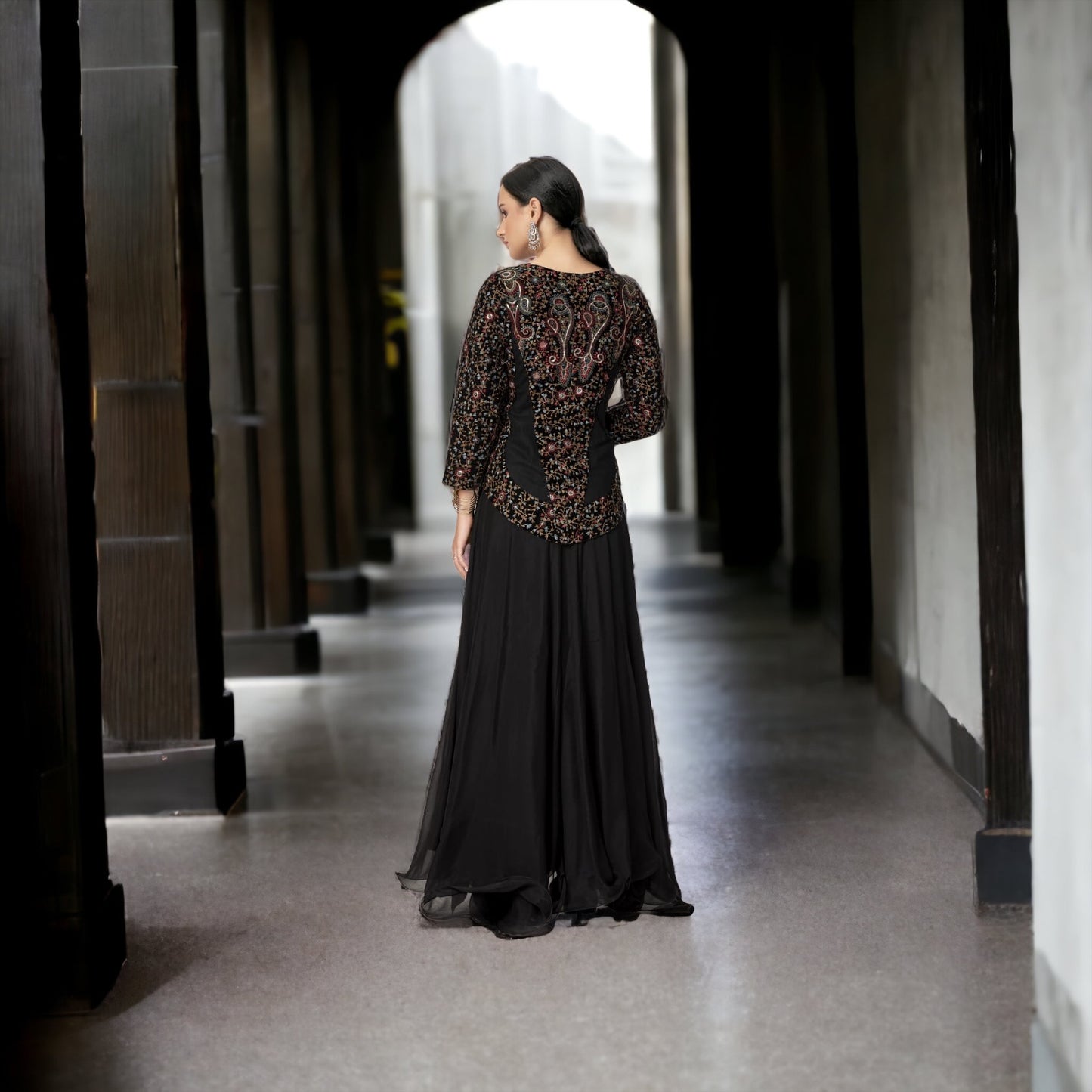 Long Dress with Short jacket (MADE TO MEASURE AVAILABLE)