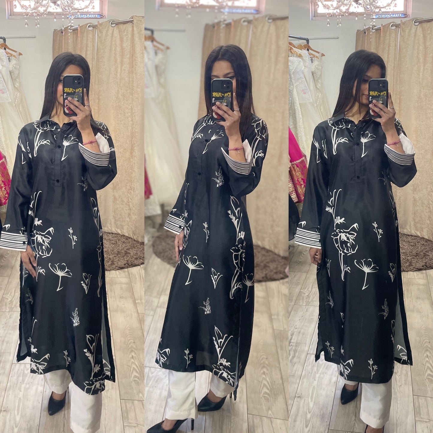 Satin Kurta With Trouser