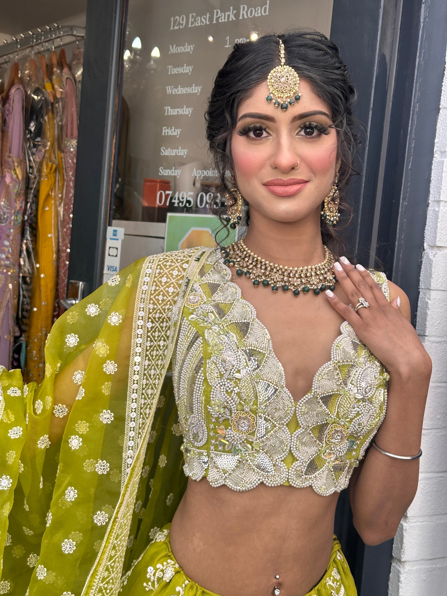 Net Embroided Lehnga (MADE TO MEASURE ALSO AVAILABLE)