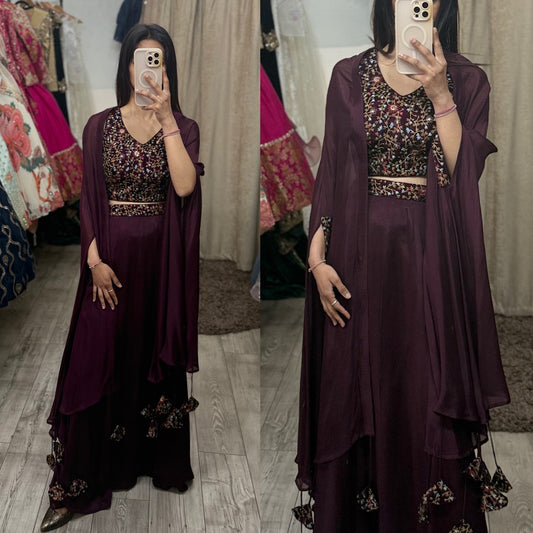 3 Piece Lehnga with Top & Jacket