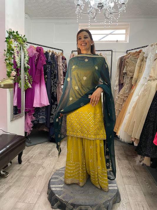 Frock style sharara Suit