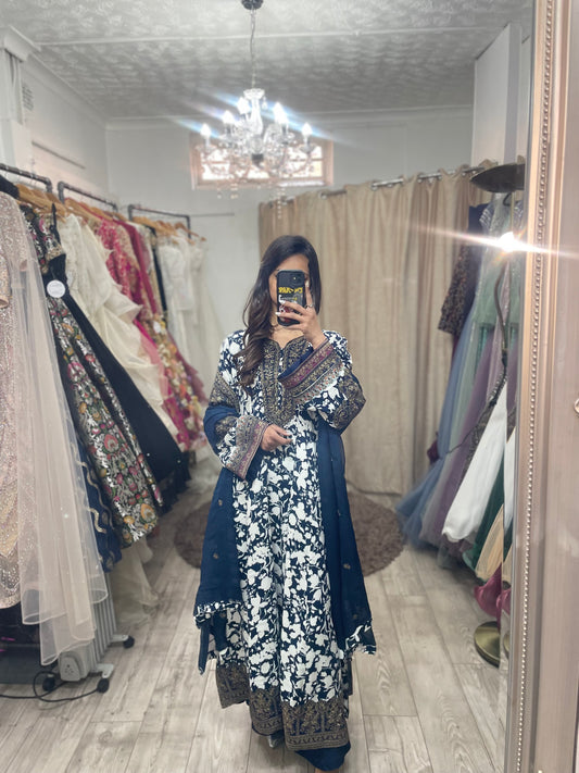Anarkali Style Suit in cotton
