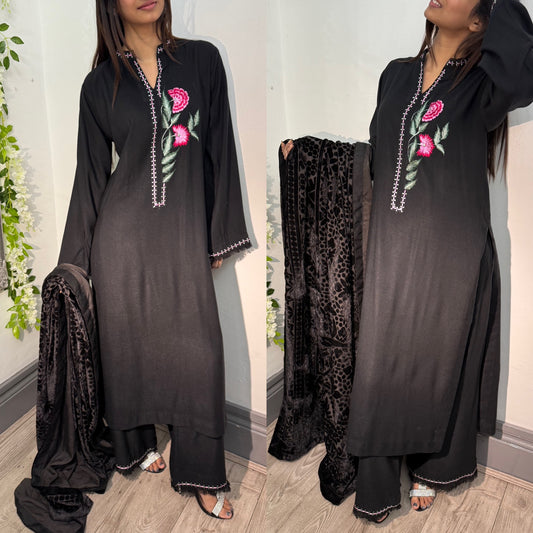 Suit with Shawl