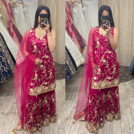 Heavy Embroided Garara Suit